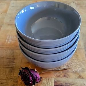 Gray cereal bowls